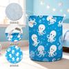 Cesta Dobrável de Roupas Sujas Desenho Animado Quarto Cesta de Roupas Sujas Armazenamento de Roupas Sujas Doméstico Cesta de Armazenamento Simples