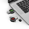 Pen drive de celular U disk rotativo transfronteiriço U disk com LOGO luminoso para computador e celular uso duplo 256G tipo pé Type-c pen drive de celular