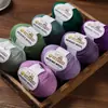 213 Hilo de Lana Hilo de Lana Merino Hilo de 3 hebras Tejido a Mano Hilo Medio Fino Suéter Auto-Tejido Gorro Bufanda Hilo