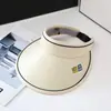 Sombrero de verano estilo coreano con ala grande, bonito y musculoso, para mujer, para viajes al aire libre, sombrero de copa vacío de verano