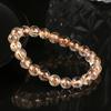Pulsera de Cristal Dorado Natural Productos de Alta Calidad Cristal Cabello Piedra Cabello Shun Bola Anillo Perla Joker Anillo Individual Outlet de Fábrica