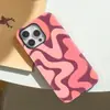 Diretamente do Fabricante, Capa de Celular Magnética Personalizada Rosa com Linhas Irregulares para iPhone 15 Pro Max Apple 17 Pro