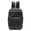 Bolso de Pecho Retro de Piel de Vaca de Primera Capa para Hombre con Gran Capacidad, Mochila de Doble Propósito, Bolso de Pecho de Moda Casual para Jóvenes