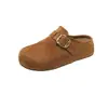 Sapatos Plataforma 2025 Primavera Mocassins Slip-On Mules Bico Fechado Estilo Floresta Feminino Sapatilhas com Salto Escondido