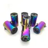 Garganta de cola media boca plana color universal tubo de escape de acero inoxidable garganta de cola recta accesorios de silenciador de acero inoxidable boquilla de cola