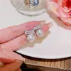 Brincos de prata 925 com zircônia e super flash de cobre e açúcar, brincos leves e luxuosos de nicho para mulheres, brincos femininos requintados e simples de alta qualidade