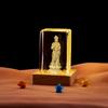 Bodhisattva 3D Laser Escavação Interna Cubo de Cristal Luminoso Suprimentos de Buda Corredor Sala de Estar Decoração Decoração de Casa