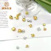 Decoración Navideña y de Año Nuevo al por Mayor Campanas Doradas 8-10mm Metal Plano Manualidades para Mascotas Cascabeles Pequeños Hechos a Medida