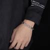 Moda masculina europea y americana sensación de alta gama loco alto Qiqiang igual de hombres cadena cubana europea y americana versátil cadena imperial pulsera de personalidad