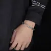 La misma pulsera de estilo titanio acero tendencia dominante acero inoxidable pulsera de quilla pulsera de doble capa pulsera de moda