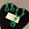 ¡Precioso y deslumbrante! Collar con colgante de flor de circón y gota de agua, cadena para la clavícula estilo corte vintage, joyería de lujo ligero y sensación de alta gama