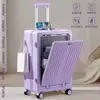Maleta Personalizada de Apertura Frontal con Portavasos Maleta de Viaje Maleta de Carrito Multifuncional Maleta de Mano Maleta con Candado Combinado Bolsa para Laptop