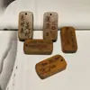 Palo de Sándalo Verde Colgante Marca Tallado a Doble Cara Pulsera Pulsera Accesorios Accesorios Accesorios DIY