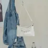 Bolsa Feminina de Couro Genuíno Mais Vendida no Exterior, Nova Bolsa Versátil de Ombro Transversal para Axila, Bolsa Feminina de Couro Bovino de Camada Superior com Acabamento Natural Envelhecido Estilo Biker