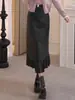 Moda feminina estilo coreano coleção outono 2026: design elegante e sofisticado, saia emagrecedora inspirada em Chanel