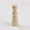 Nueva decoración creativa de marionetas de madera de color pequeño para niños y niñas, muñeca de madera pintada a mano, venta al por mayor