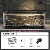 Acuario premium para sala de estar, acuario ecológico para uso doméstico, pecera para goldfish que mejora el oxígeno y crea olas, modelo de escritorio con paisaje de arroyo natural