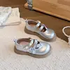 Zapatos de Princesa con Lazo de Dibujos Animados Elegantes y Lindos para Niñas, Nuevos Zapatos de Primavera y Otoño 2026, Zapatos de Cuero de Suela Suave para Niños Mayores
