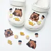 Buraco sapatos acessórios de alta qualidade ervilhas sapatos sapatos flor decorativo fivela diy acessórios jóias chinelos fivela removível sapato fivela