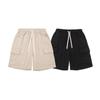 Estilo de Vestido Antigo 2025 Verão Novo Estilo Japonês Retrô Bolso Grande Solto Combinação Livre Roupa de Trabalho Shorts com Cordão para Homens