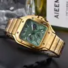 AliExpress Comercio Electrónico Transfronterizo Venta Directa de Fábrica Cuadrado de Alta Calidad Tarjeta Marca Reloj de Hombre de Cuarzo Tres Ojos Seis Manecillas