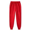 Pantalones largos casuales para hombre de comercio exterior Amazon Wish transfronterizos, forrados de polar, engrosados, de color liso, pantalones de chándal, pantalones deportivos, forrados de polar para abrigar