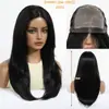 Novo Produto, Peruca Mono Sem Cola, Seda Importada, Sem Cola, Repartição Livre, Cabelo Longo Reto Dourado Degradê, Peruca de Cabeça Inteira