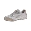 Zapatos plateados de Forrest Gump 2025 Estilo Nuevo Altura Interior 4cm Zapatos de Entrenamiento Alemanes para Mujer Combinan con Todo Casual Transpirables Suela Suave zapatilla