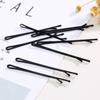 Pasador Negro con Bordes Pintados en Spray, Pinza para Flequillo, Accesorio para el Cabello, Pinza en Forma de U para Fijar Peinados Recogidos Ondulados, 10 Pinzas para el Cabello