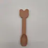 Cuchara de Silicona para Bebé Nueva, Cuchara y Tenedor Especiales para Entrenamiento de Alimentación del Bebé, Cuchara Personalizada para Alimentar Cereales de Arroz a Recién Nacidos