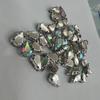 Punta de Diamante de Cristal de Vidrio con Diamantes de Imitación de Colores Láser Forma de Gota de Agua Semilla de Melón Diamante de Cristal Vidrio Diamante Material de Bricolaje Accesorios de Joyería para Teléfono Móvil Venta al por Mayor