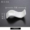 Palillos creativos de porcelana blanca pura, soporte para cuchara, vajilla de cerámica para hotel, palillos, palillos de cerámica chinos, almohada, venta al por mayor