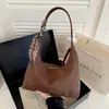 Bolso de Terciopelo Gamuzado para Mujer 2026 Nuevo Estilo Tendencia Otoño Retro Milanés Bolso Tote para el Trabajo Bolso de Hombro de Gran Capacidad