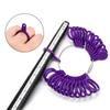 Medidor de Anillos Código US 0-13 Código Inglés A- Z Medidor de Anillos Anillo de Plástico Herramienta para Medir Tallas de Anillo