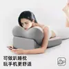 Cojín de respaldo de espuma viscoelástica para soporte de cuello y cintura, almohada multifuncional para cabecera, almohada de soporte 3D para cama de dormitorio, almohada para acostarse, almohada para recostarse