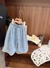Jeans Súper Suaves y Delgados Estampados para Bebé Niña Verano 2025 Nuevos Pantalones Anchos de Nueve Puntos Holgados para Niña