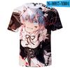 Ropa para niños adultos anime japonés vida desde cero en otro mundo camiseta 3D de manga corta para hombres y mujeres