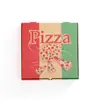 Caja de avión color marrón de fábrica caja de pizza corrugada engrosada 9/10/11/12/18 pulgadas caja de pizza de grado alimenticio