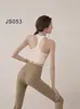 Nuevo Top de Yoga Espalda Descubierta 2025 para Mujer Tallas Grandes Camiseta Deportiva de Manga Larga para Correr Conjunto de Pantalones Shark para Entrenamiento Fitness