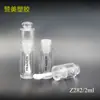 Embalagem Vazia de Gloss Labial Material Moldado por Injeção Tubo Redondo Totalmente Transparente para Gloss Labial Frasco de Glaze Labial 2ml Suporta Personalização