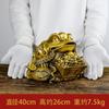 Adorno de Sapo Dorado de Cobre, Sapo de Tres Patas, Sapo Dorado, Regalo de Apertura de Tienda, Decoración para Sala de Estar y Oficina