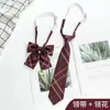 Traje de Pareja JK Corbata para Hombre Estilo Preppy Perezoso Libre Estilo Japonés Camisa Uniforme Corbata Lazo de Uniforme Escolar para Niña
