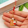 Colgante de Lanyard Año Nuevo Año del Caballo, Éxito Inmediato, Aleación Bendición de Fortuna, Bolso, Llavero para Auriculares Colgante Regalo