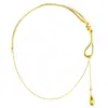 Collar Irregular con Forma de Gota Personalizado Transfronterizo Europeo y Americano Español, Accesorio de Diseño Minimalista de Nicho, Estilo Vintage de Lujo Ligero
