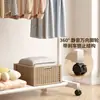 Perchero simple de pie para uso doméstico, adecuado para dormitorios, con diseño móvil, tendedero interior, perchero de una barra para ropa y sombreros para dormitorios