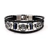 Exportación a Europa y Estados Unidos y la pulsera estándar de Paz pulsera de cuero multicapa pulsera explosiva de AliExpress joyería para hombres y mujeres suministro al por mayor