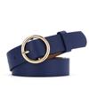 Cinturón Popular de Mujer de Shopee, Hebilla Redonda de Moda, Cinturón Personalizado Estilo Coreano, Cinturón Decorativo Juvenil para Jeans de Mujer