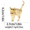 Nuevo Broche Doble de Gato Popular de Internet Europeo y Americano Lindo Pin de Animal para Combinar con Todo Abrigo Abrigo Decorativo en stock Venta al por mayor