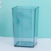Portacepillos de Dientes Multifuncional, Almacenamiento en Vaso Transparente, Estante de Baño, Montaje en Pared sin Taladro, Vasos para Enjuague Bucal para Familia de Cuatro