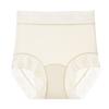 Bragas de Seda de Hielo para Mujer con Camelia de Ácido Poliláctico de Cintura Alta, Braguitas Finas y Transpirables con Encaje Color Nude para Levantar la Cadera